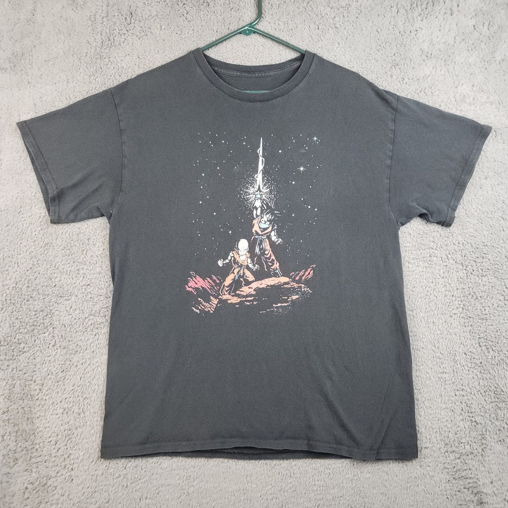 Dragon Ball Z T-Shirt Mens Large Goku Krillin Star Wars Graphic Anime Manga Tee